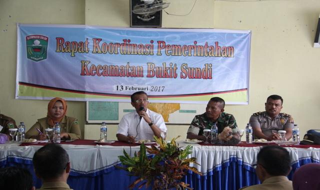 Kecamatan Bukit Sundi Gelar Rapat Koordinasi