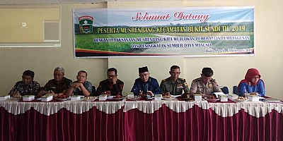 musrenbang kecamatan bukit sundi tahun 2019 - foto 1